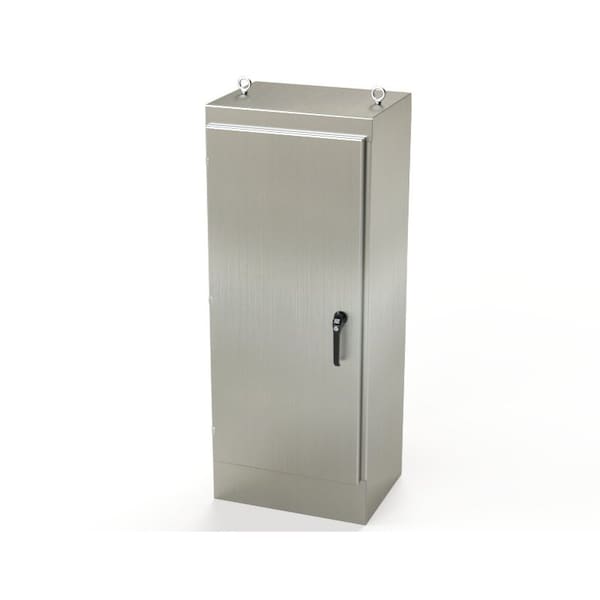 Saginaw Control & Engineering 304 Stainless Steel Electrical Enclosures, 60 in H, 18 in D, 24 in W, NEMA 3R, 4, 4X, 12, 13 - SCE-60EL2418SSFS