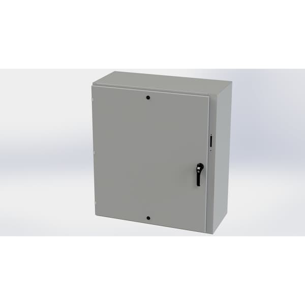 Saginaw Control & Engineering Carbon Steel Electrical Enclosures, 42 in H, 16 in D, 37.38 in W, NEMA 3R, 4, 12, 13, Hinged - SCE-42XEL3716LP