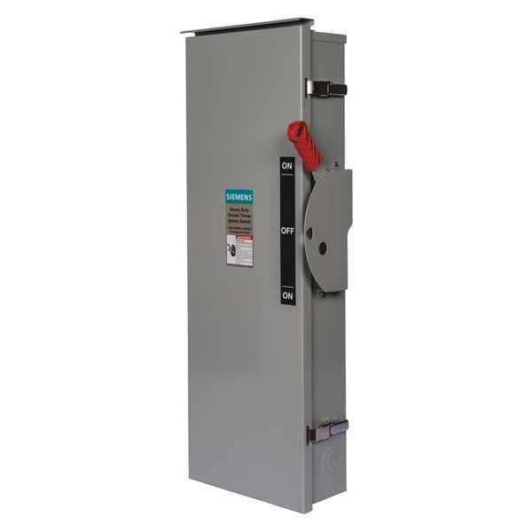 Interruptor de seguridad Siemens tipo no fusible, servicio pesado, 600V AC, 3PDT, 800 A, NEMA 1 - DTNF367