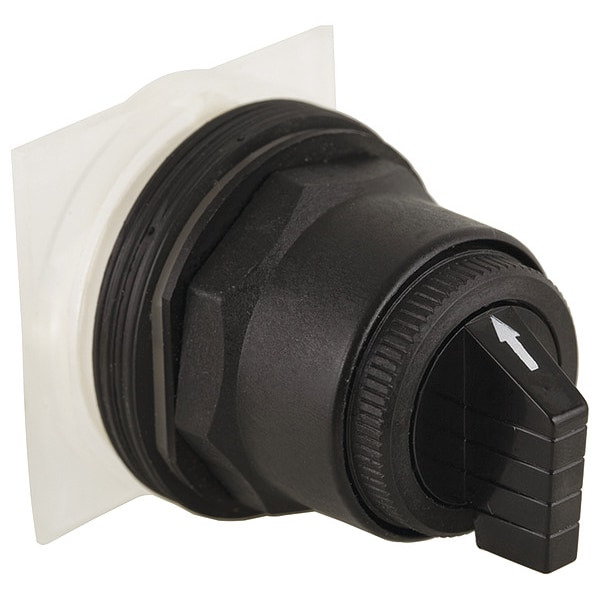 Interruptor de selección de mango corto Schneider Electric, Negro, 3 posiciones, 30mm - 9001SKS53B