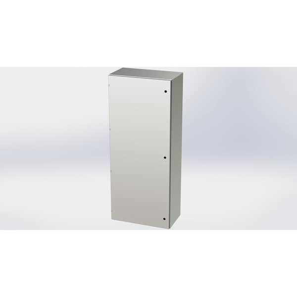 Saginaw Control & Engineering 304 Stainless Steel Electrical Enclosures, 72 in H, 16 in D, 30 in W, NEMA 3R, 4, 4X, 12, 13 - SCE-72EL3016SSLP
