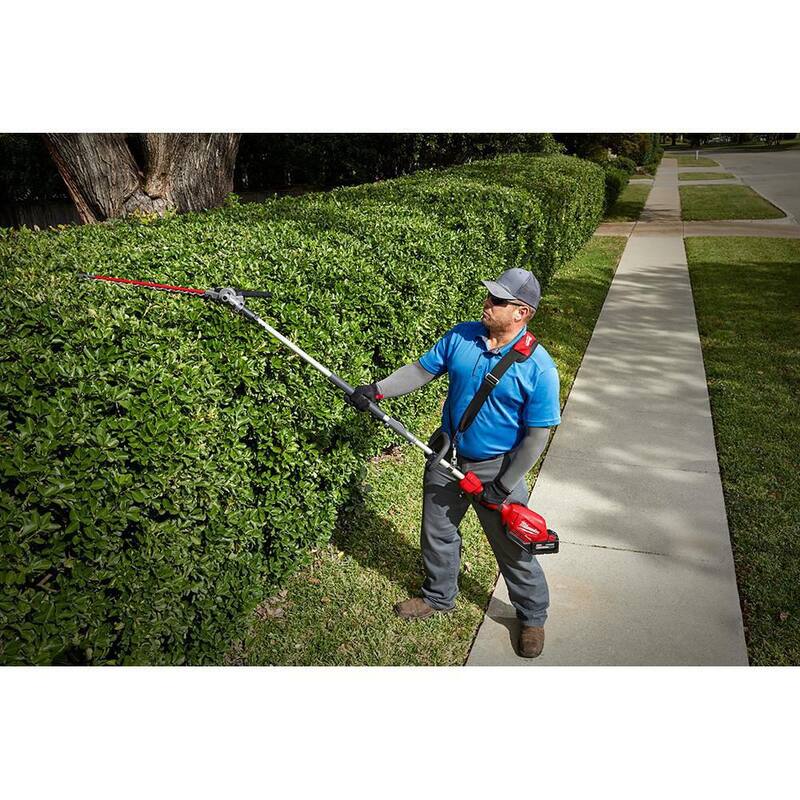 Milwaukee M18 FUEL QUIK-LOK Hedge Trimmer Attachment w/M18 FUEL 10 in. Pole Saw, Edger, Brush Cutter Attachments (4-Tool) - 49-16-2719-49-16-2720-49-16-2738-49-16-2