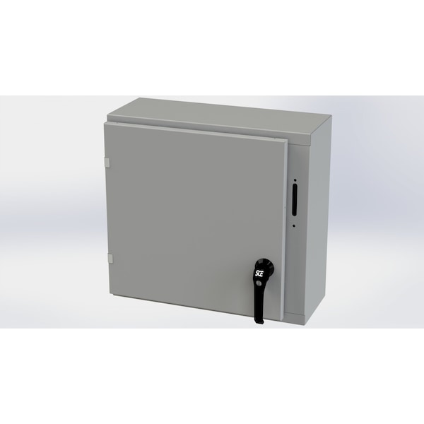 Saginaw Control & Engineering Carbon Steel Electrical Enclosures, 20 in H, 8 in D, 21.38 in W, NEMA 3R, 4, 12, 13, Hinged - SCE-20XEL2108LP