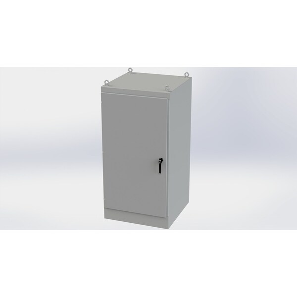 Saginaw Control & Engineering Carbon Steel Electrical Enclosures, 72 in H, 36 in D, 36 in W, NEMA 3R, 12, 13, Hinged - SCE-723636FS