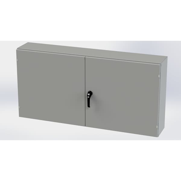 Saginaw Control & Engineering Carbon Steel Electrical Enclosures, 30 in H, 10 in D, 60 in W, NEMA 3R, 12, 13 - SCE-306010WFLP