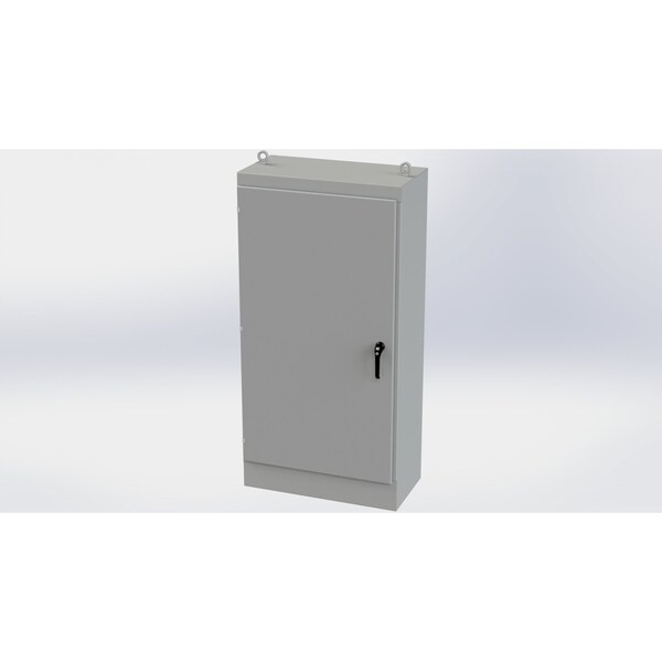 Saginaw Control & Engineering Carbon Steel Electrical Enclosures, 72 in H, 18 in D, 36 in W, NEMA 3R, 12, 13, Hinged - SCE-723618FS