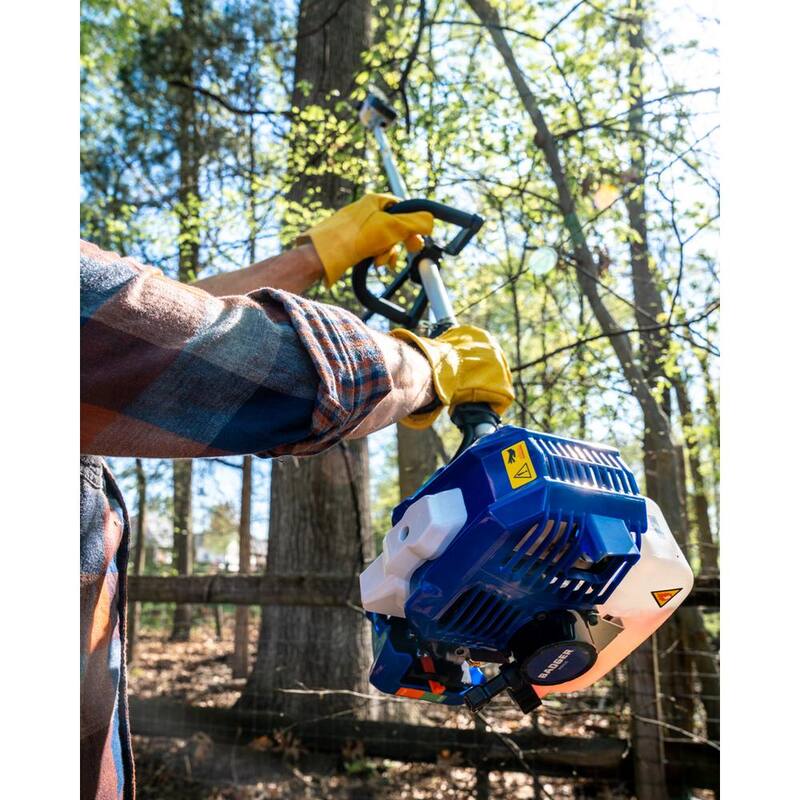 WILD BADGER POWER 10 in. Fixed Head Pole Saw (Fits Universal System Attachment Capable String Trimmers) - MFT26I-PS-FA