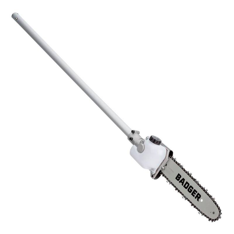 WILD BADGER POWER 10 in. Fixed Head Pole Saw (Fits Universal System Attachment Capable String Trimmers) - MFT26I-PS-FA