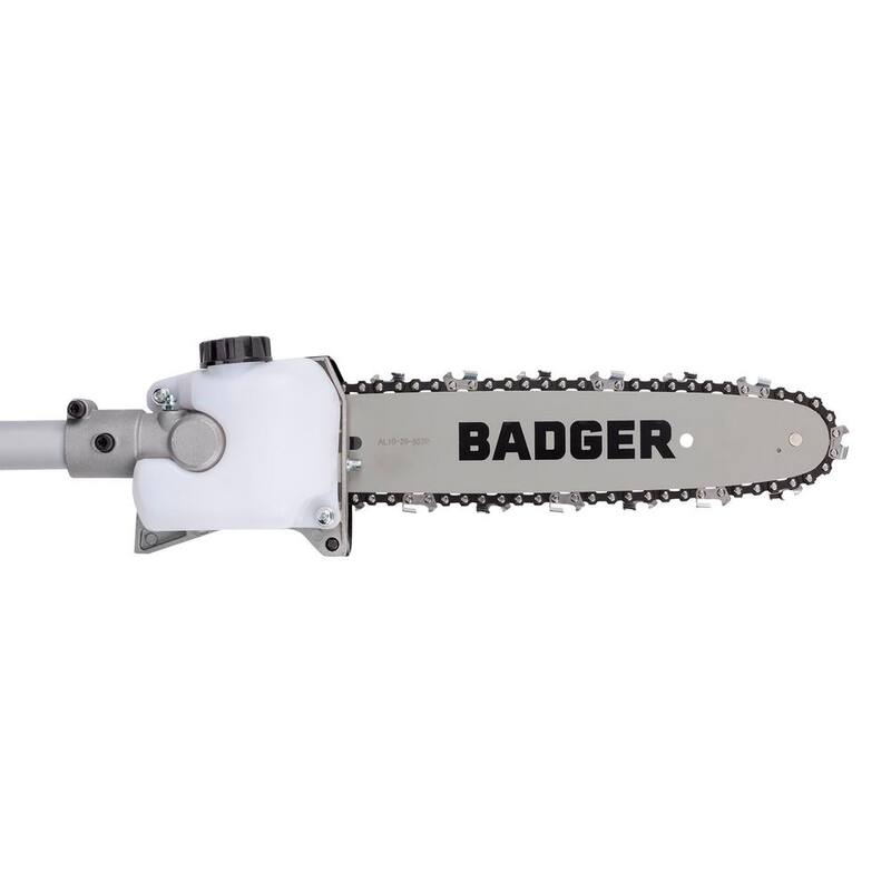 WILD BADGER POWER 10 in. Fixed Head Pole Saw (Fits Universal System Attachment Capable String Trimmers) - MFT26I-PS-FA