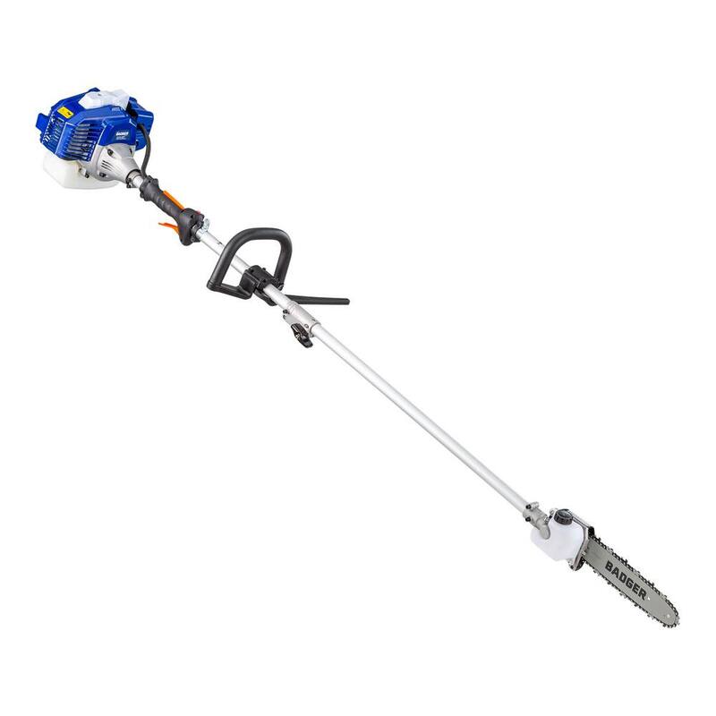 WILD BADGER POWER 10 in. Fixed Head Pole Saw (Fits Universal System Attachment Capable String Trimmers) - MFT26I-PS-FA