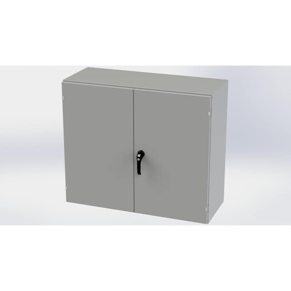 Saginaw Control & Engineering Carbon Steel Electrical Enclosures, 36 in H, 16 in D, 42 in W, NEMA 3R, 12, 13 - SCE-364216WFLP