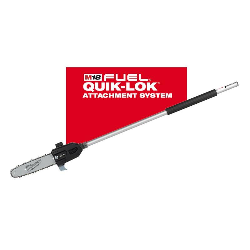 Milwaukee M18 FUEL QUIK-LOK 10 in. Pole Saw Attachment and M18 FUEL QUIK-LOK Hedge Trimmer Attachment (2-Tool) - 49-16-2720-49-16-2719