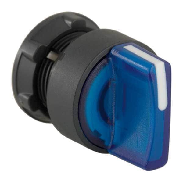 Interruptor selector iluminado Schneider Electric, 2 posiciones, 22mm, azul - ZB5AK1263