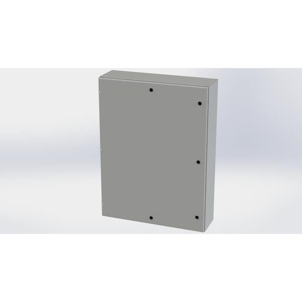 Saginaw Control & Engineering Carbon Steel Electrical Enclosures, 48 in H, 10 in D, 36 in W, NEMA 3R, 4, 12, 13, Hinged - SCE-48EL3610LP
