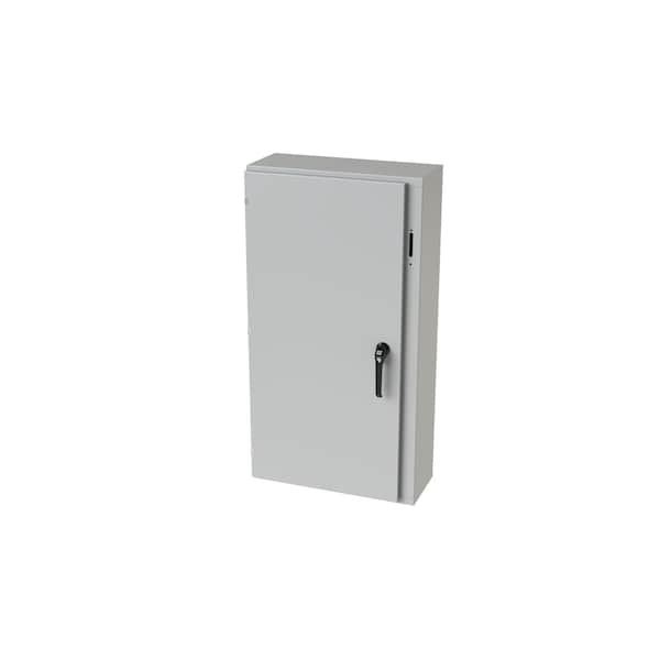 Saginaw Control & Engineering Carbon Steel Electrical Enclosures, 48 in H, 10 in D, 25.38 in W, NEMA 3R, 4, 12, 13, Hinged - SCE-48XEL2510LP