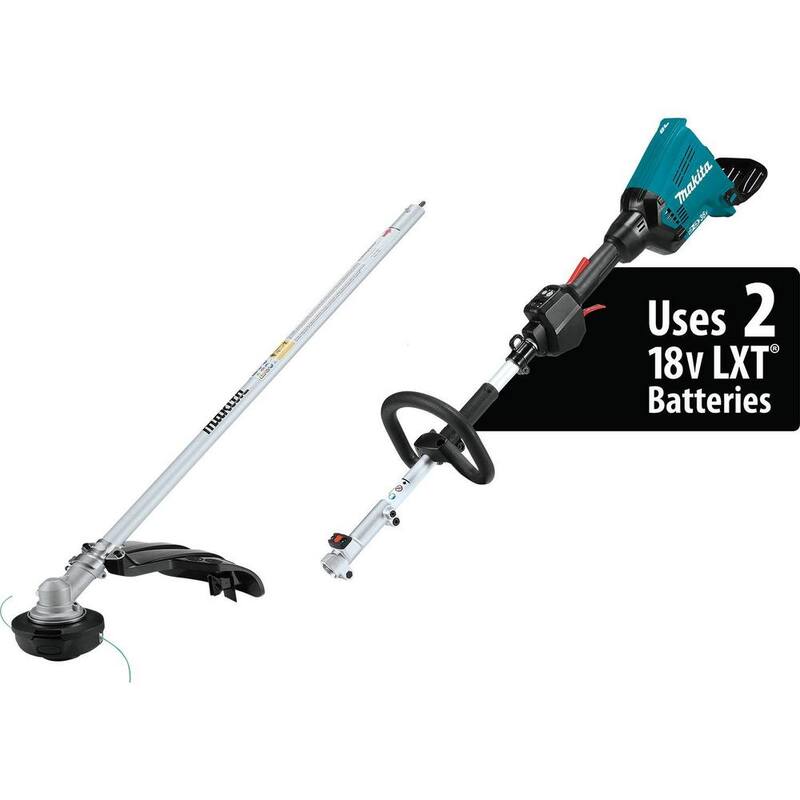 Makita LXT 18V X2 (36V) Lithium-Ion Brushless Couple Shaft Power Head Kit with Trimmer Attachment (5.0Ah) - XUX01M5PT