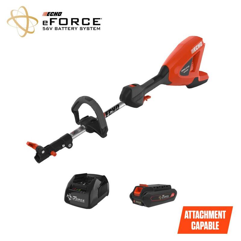 ECHO eFORCE 56V Brushless Cordless Battery Attachment Capable PAS Power Head with 2.5Ah Battery and Charger - DPAS-2100C1