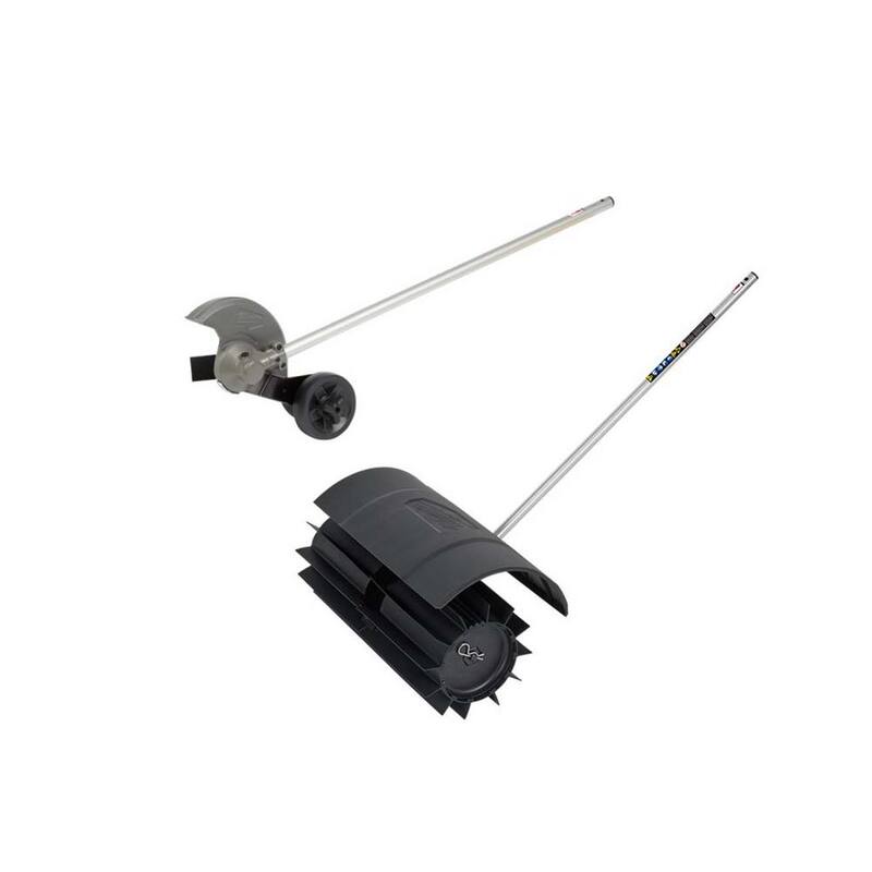 Milwaukee M18 FUEL QUIK-LOK 8 in. Edger Attachment and M18 FUEL QUIK-LOK Rubber Broom Attachment (2-Tool) - 49-16-2718-49-16-2740