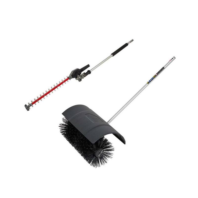 Milwaukee M18 FUEL QUIK-LOK Articulating Hedge Trimmer Attachment and M18 FUEL QUIK-LOK Bristle Brush Attachment (2-Tool) - 49-16-2719-49-16-2741