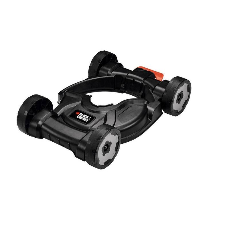 BLACK+DECKER Removable Wheeled Deck for 12 in. Electric Straight Shaft Single Line 3-in-1 String Grass Trimmer/Lawn Edger/Push Mower - MTD100