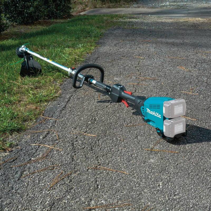 Makita 18V X2 (36V) LXT Brushless Couple Shaft Power Head w/ Trimmer Attach with bonus 18V LXT Dual Port Rapid Charger - XUX01ZM5-DC18RD