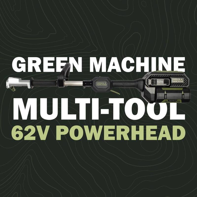 Green Machine 62-Volt Cordless Multitool Power Head with 2.5Ah Battery and Charger - GMMT6200-PH