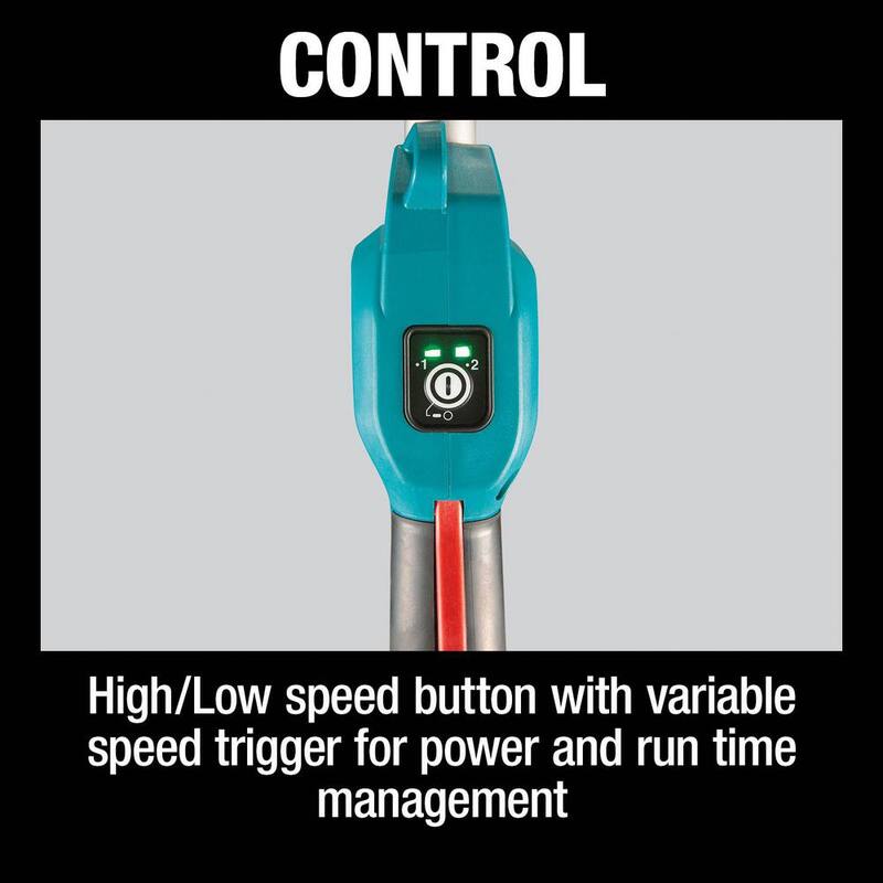 Makita LXT 18V Brushless Cordless Couple Shaft Power Head Kit with 13 in. String Trimmer and Leaf Blower Attachments, 4.0Ah - XUX02SM1X3