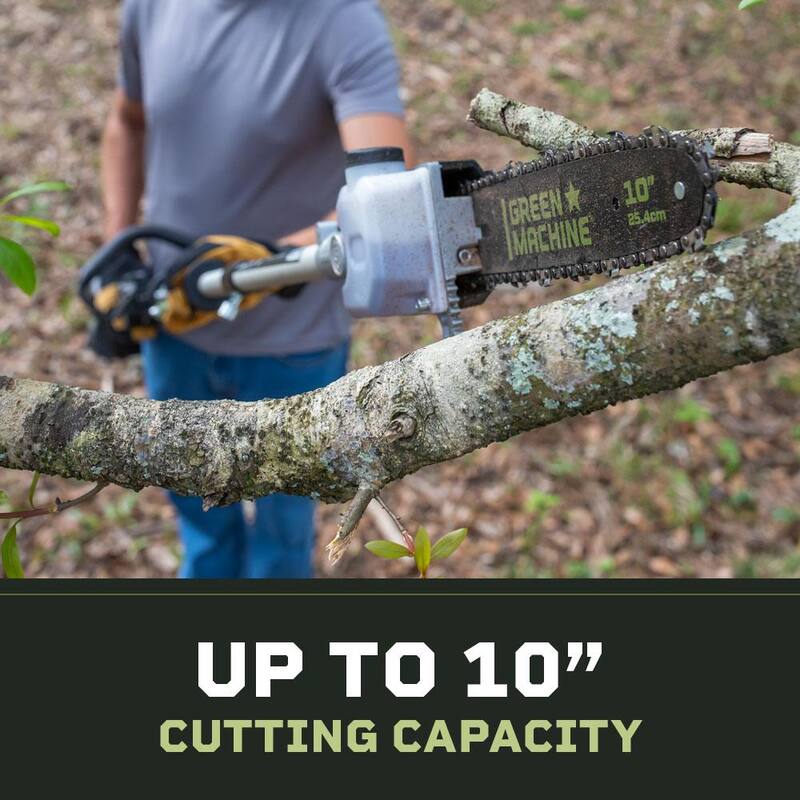 Green Machine 10 in. Pole Saw Attachment for Multitool Power Head - GMMT6200-PSA