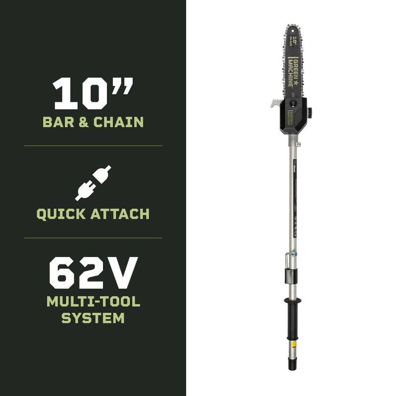 Green Machine 10 in. Pole Saw Attachment for Multitool Power Head - GMMT6200-PSA