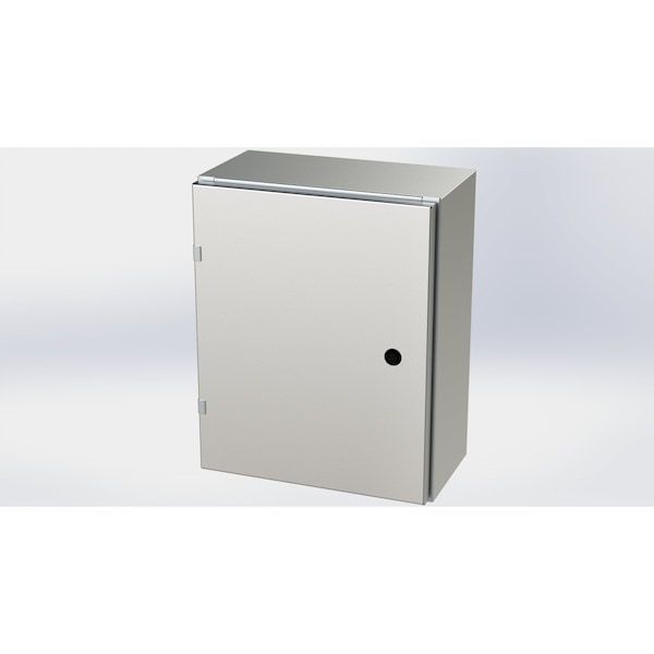 Saginaw Control & Engineering 304 Stainless Steel Electrical Enclosures, 20 in H, 8 in D, 16 in W, NEMA 3R, 4, 4X, 12, 13, Hinged - SCE-20EL1608SSLP