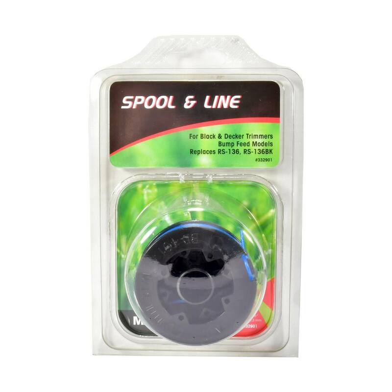 MaxPower Weed Trimmer Replacement Spool and Line for Black and Decker RS-136 - 332901