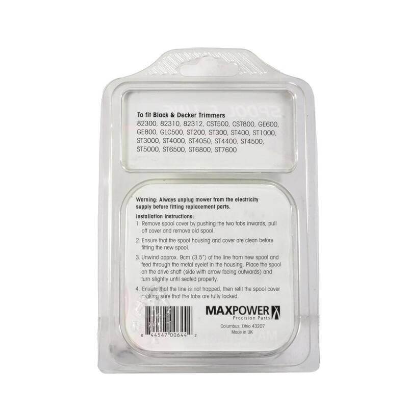 MaxPower Weed Trimmer Replacement Spool and Line for Black and Decker RS-136 - 332901