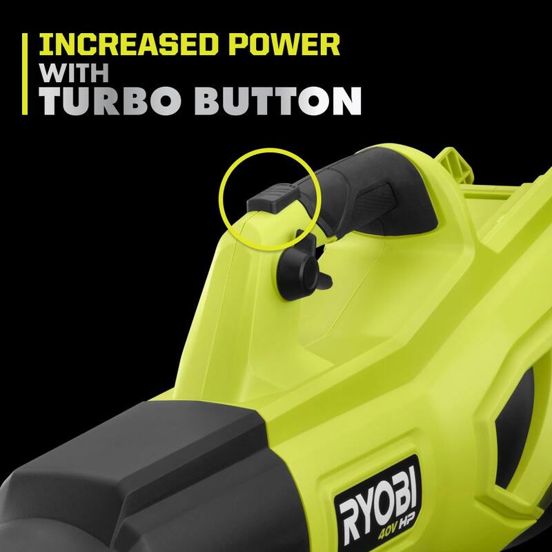 RYOBI 40V HP Brushless Whisper Series 160 MPH 650 CFM Cordless Battery Leaf Blower with 4.0 Ah Battery and Charger - RY404014K