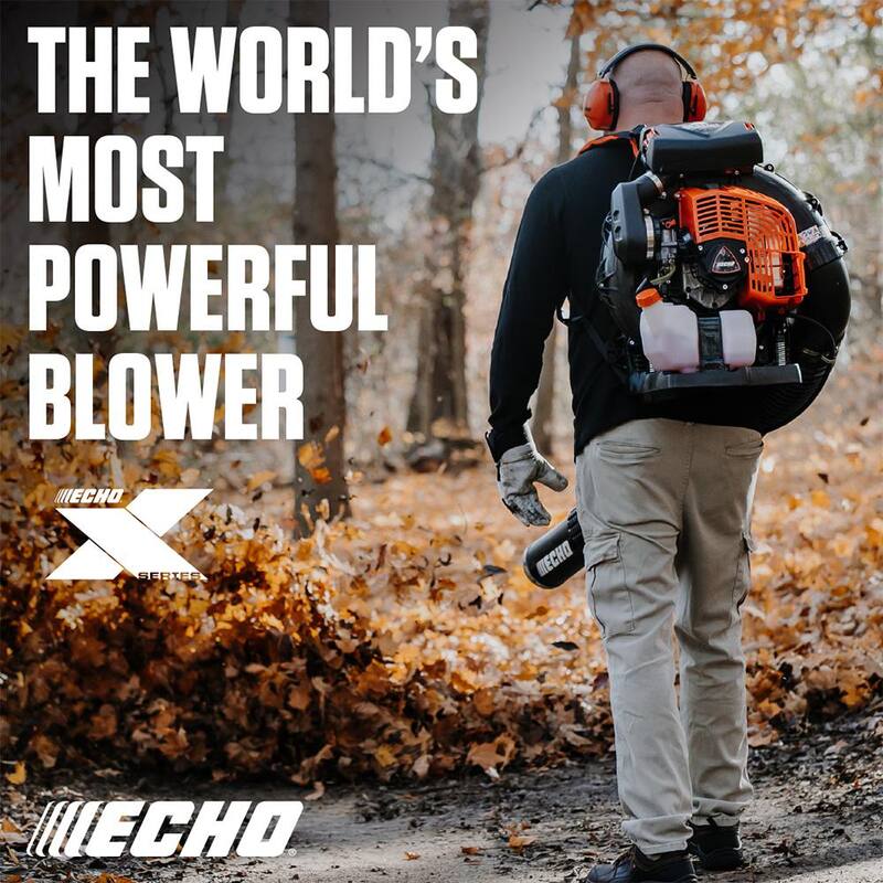 ECHO 220 MPH 1110 CFM 79.9 cc Gas 2-Stroke X Series Backpack Blower with Tube-Mounted Throttle - PB-9010T
