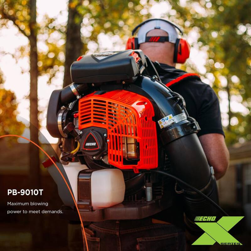 ECHO 220 MPH 1110 CFM 79.9 cc Gas 2-Stroke X Series Backpack Blower with Tube-Mounted Throttle - PB-9010T