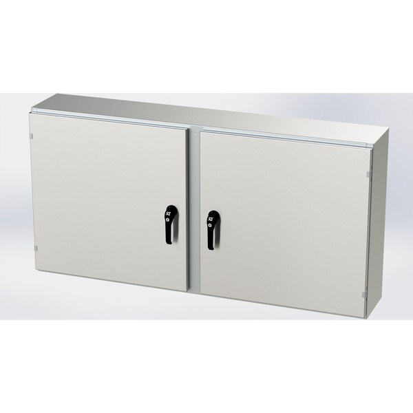 Saginaw Control & Engineering 304 Stainless Steel Electrical Enclosures, 30 in H, 10 in D, 60 in W, NEMA 3R, 4, 4X, 12, 13 - SCE-30EL6010SSWFLP