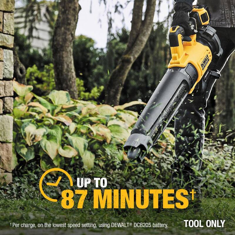 DEWALT 20V MAX 125 MPH 450 CFM Brushless Cordless Battery Powered Blower Kit with (1) 5 Ah Battery & Charger - DCBL722P1