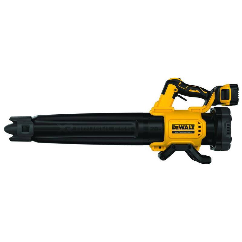DEWALT 20V MAX 125 MPH 450 CFM Brushless Cordless Battery Powered Blower Kit with (1) 5 Ah Battery & Charger - DCBL722P1