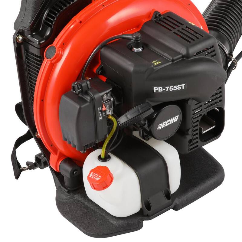 ECHO 233 MPH 651 CFM 63.3cc Gas 2-Stroke Backpack Leaf Blower with Tube Throttle - PB-755ST