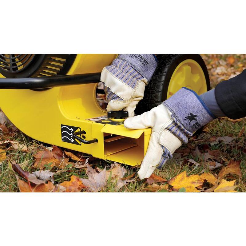 Champion Power Equipment 160 MPH 1300 CFM 224 cc Walk-Behind Gas Leaf Blower with Swivel Front Wheel and 90-Degree Flow Diverter - 200947