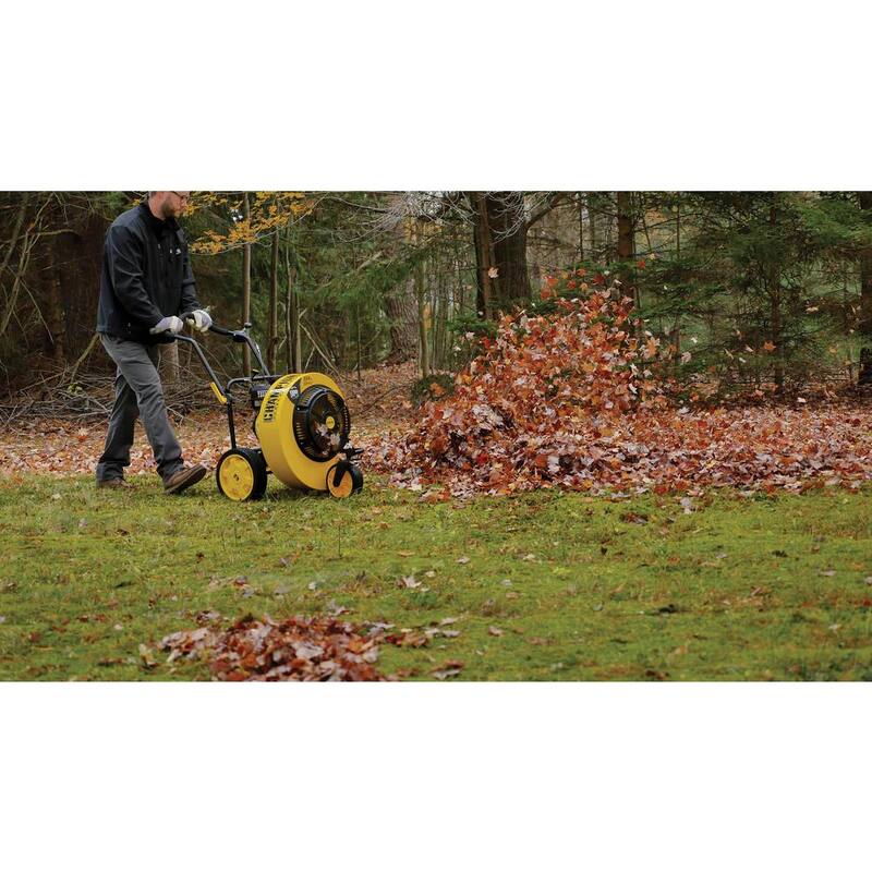 Champion Power Equipment 160 MPH 1300 CFM 224 cc Walk-Behind Gas Leaf Blower with Swivel Front Wheel and 90-Degree Flow Diverter - 200947
