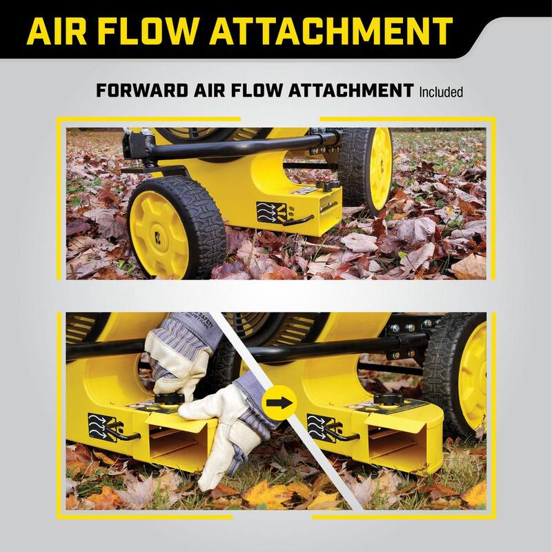 Champion Power Equipment 160 MPH 1300 CFM 224 cc Walk-Behind Gas Leaf Blower with Swivel Front Wheel and 90-Degree Flow Diverter - 200947