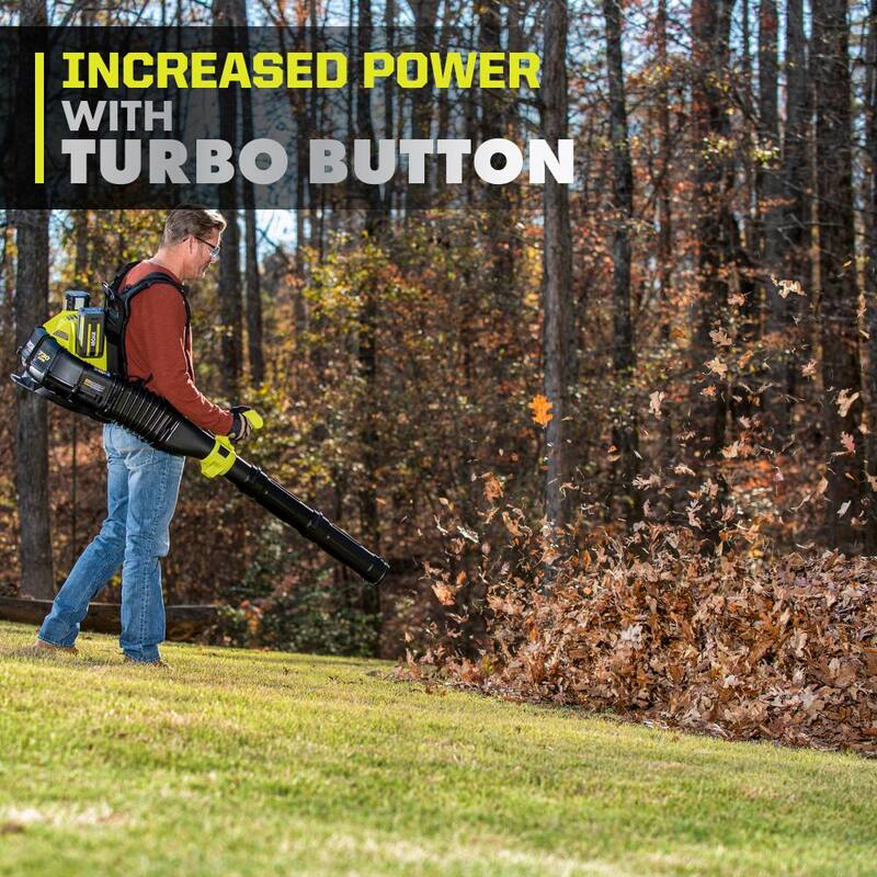 RYOBI 40V HP Brushless Whisper Series 165 MPH 730 CFM Cordless Battery Backpack Blower with (2) 6.0 Ah Batteries and Charger - RY404170