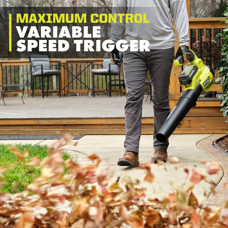 RYOBI 40V 120 MPH 450 CFM Cordless Battery Variable-Speed Jet-Fan Blower (Tool-Only) - RY404012BTL