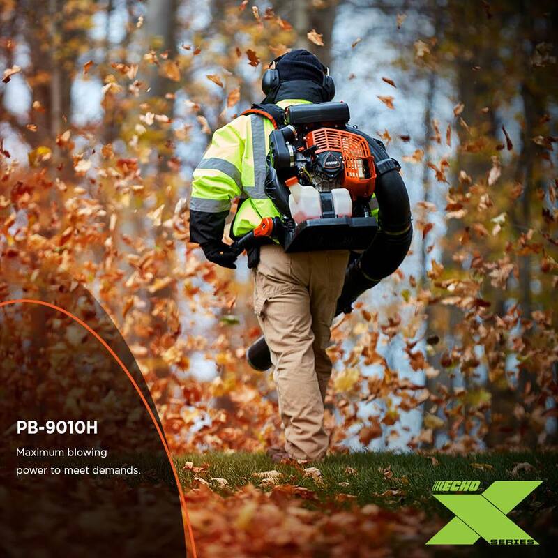 ECHO 220 MPH 1110 CFM 79.9 cc Gas 2-Stroke X Series Backpack Blower with Hip-Mounted Throttle - PB-9010H