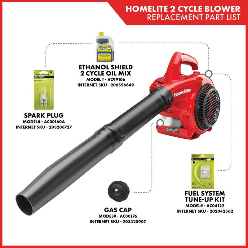 Homelite 150 MPH 400 CFM 2-Cycle Handheld Gas Leaf Blower - UT26BL3