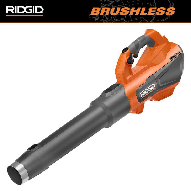 RIDGID 18V Brushless 130 MPH 510 CFM Cordless Battery Leaf Blower (Tool Only) - R01601B