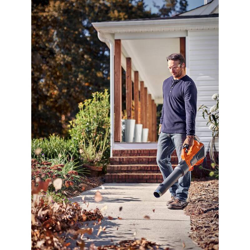 RIDGID 18V Brushless 130 MPH 510 CFM Cordless Battery Leaf Blower (Tool Only) - R01601B
