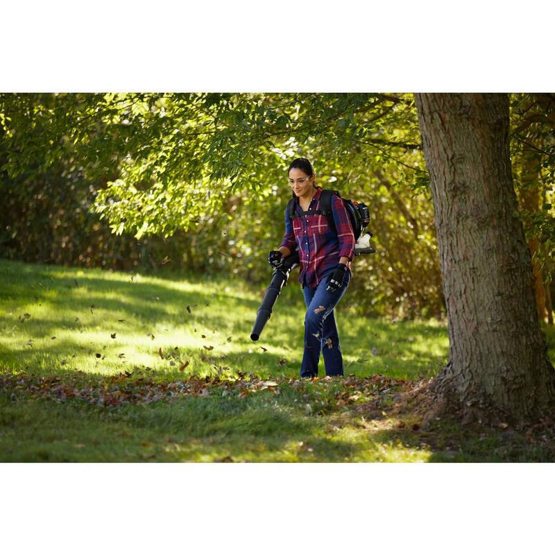 Troy-Bilt 220 MPH 600 CFM 51 cc Full Crank 2-Cycle Gas Backpack Leaf Blower with Tube Mounted Controls - TB51BP