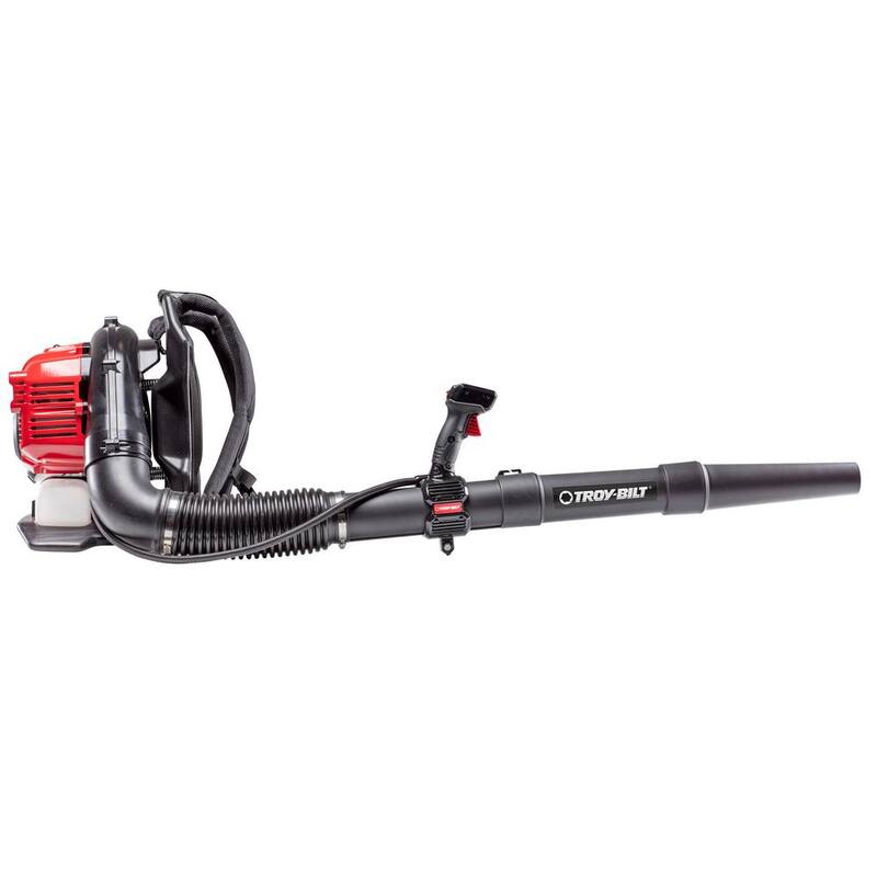 Troy-Bilt 220 MPH 600 CFM 51 cc Full Crank 2-Cycle Gas Backpack Leaf Blower with Tube Mounted Controls - TB51BP